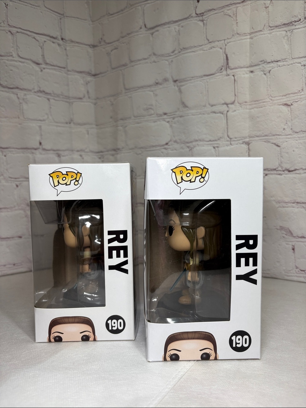 2 Funko Pop! Star Wars Rey a Vinyl Figures - Picture 4 of 13